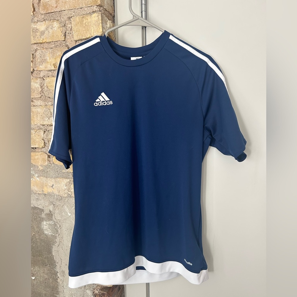 Adidas classic 3 stripe tee Size M